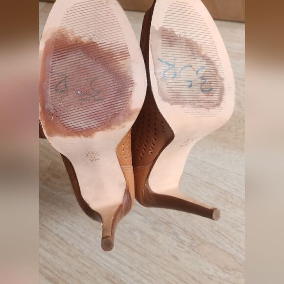 Michael Michael Kors Open Toe Pump in Tan Size 9.5 - Picture 11 of 14